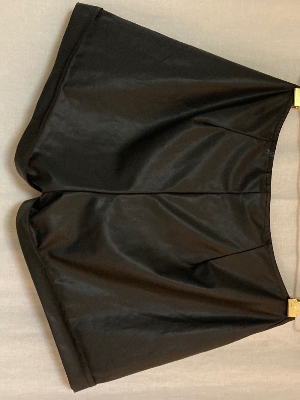 Faux Leather Hot Pants Short Shorts Black Size Small - Picture 11 of 11